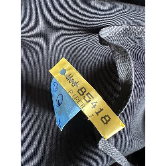 Vintage Cache Size 8 Navy Sailor Jumpsuit Cropped Lace Up - Picture 7 of 7